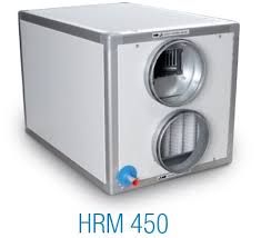 HRM -MURAL 450 FW típusú hővisszanyerős szellőztető készülék 50 - 450 m3/h