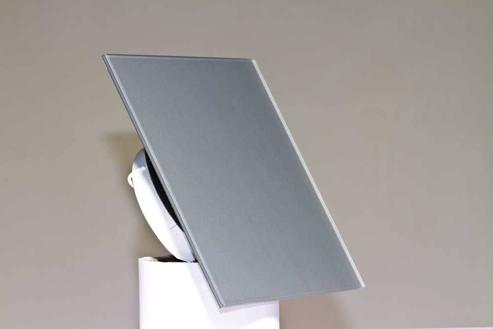 SKVE 100 CT Üveg frontlapos tányérszelep négyszög frontlappal, fényes,vagy matt felülettel, NA100 mm csonkkal